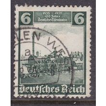 Germany 1935 Stephenson Locomotive Adler 6pf Fine Used SG 577 VGC
