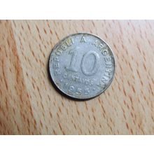 Argentina 1955 10 Centavos Coin