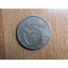 Spain 1966 Franco 1957-1966* 25 Peseta Coin