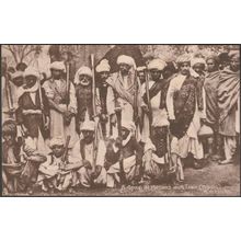 A Group of Pathans with their Topaks (Matchlocks), c.1905-10 - Tuck's Postcard