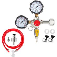 CO2 Regulator and Carbonation Cap Kit Beer Keg Regulator 60Psi Keg Regulator for