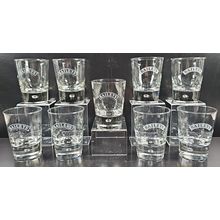 9 Pc Baileys Irish Cream Rocks Glasses Bubble Base Set Old Fashioned Barware Lot