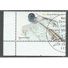 GER 2004 55c 'EDUARD MOERIKE '( CORNER MARGIN) FINE USED (EBID49-478)