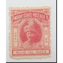 Morvi (India Feudatory State) Stamp Scott #10, Mint Hinged
