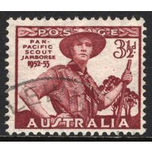 AUSTRALIA 1952: PAN-PACIFIC SCOUT JAMBOREE - 3½d USED (G4)