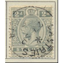 St. Lucia Stamp Scott #80, Used, Castries Cancel