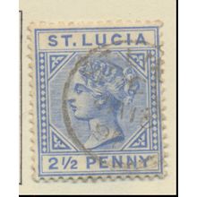 St. Lucia Stamp Scott #31a, Used