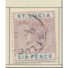 St. Lucia Stamp Scott #35a, Used