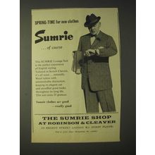 1958 Sumrie Lounge Suit Ad - Spring-Time for new clothes Sumrie Éof course