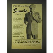 1958 sumrie Sports Jacket Ad - Spring-time for new clothes Sumrie Éof course