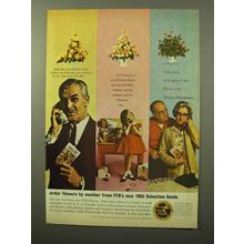 1964 FTD Florist Ad - Flowers By Number