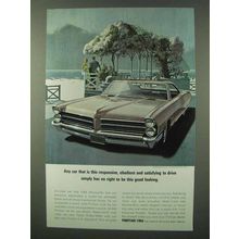 1965 Pontiac Bonneville Ad - Responsive, Obedient