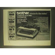 1976 Brother Cassette Electric Typewriter Ad