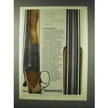 1976 Browning B-SS Shotgun Ad - Double Affordable
