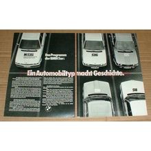 1979 2pg BMW 528i, 520, 518, 525 & M535i Car Ad, German