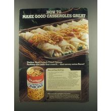 1985 Durkee French Fried Onions Ad - Broccoli Tuna