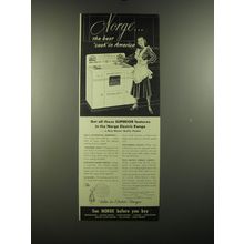 1949 Norge Electric Range Ad - Norge.. The best cook in America