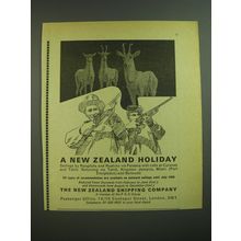 1968 New Zealand Shipping Company Ad - A New Zealand Holiday