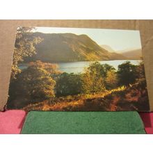 AUTUMN EVENING, ULLSWATER, CUMBRIA unused postcard by Sanderson and Dixon =