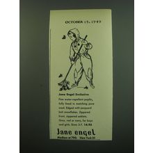 1949 Jane Engel Snowsuit Advertisement