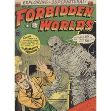 Forbidden Worlds 1950s Supernatural Comic Book The Mummy Postcard