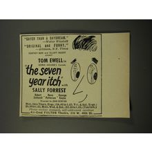 1954 The Seven Year Itch Play Ad - Gayer than a daydream. - Walter Winchell