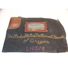 UNITED STATES NATIONAL BANK OF OREGON MONEY DEPOSIT BAG S16324