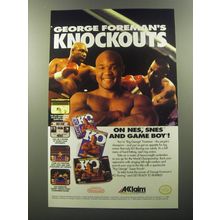 1992 Acclaim George Foreman's KO Boxing Video Game Advertisement