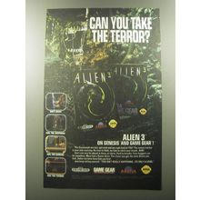 1992 Arena Alien 3 Video Game Advertisement - Can you take the Terror?