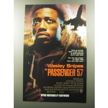 1992 Passenger 57 Movie Advertisement - Wesley Snipes is Passenger 57