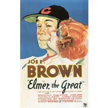 Elmer the Great (1933)_0 Movie Film Poster Canvas iconic design