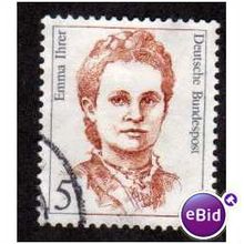 GER 1986 5pf 'FAMOUS WOMEN -EMMA IHRER' FINE USED (EBID999)