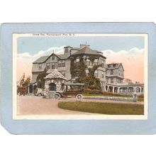 Rhode Island Narragansett Pier Green Inn w/Old Cars~810