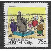 AUS 1988 75c 'LIVING TOGETHER - VISUAL ARTS' FINE USED (EBID67-210)