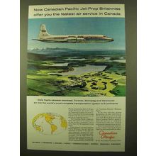 1959 Canadian Pacific Airlines Ad - Jet-Prop Britannias