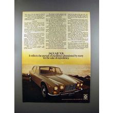 1972 Jaguar XJ6 Car Ad - Pursuit of Excellence