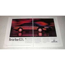 1992 Lexus ES 300 Car Ad - Revise Your E.T.A.