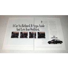 1992 Lexus LS 400 Car Ad - A Car So Refined