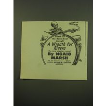 1949 Little, Brown & Company Book Ad - A Wreath for Rivera by Ngaio Marsh