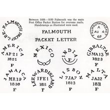 Falmouth Packet Letter Postmark Frank Collection 1973 FDC