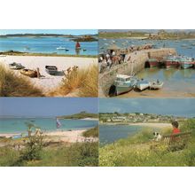Lowertown Tresco Porthcressa Beach Isles Of Scilly 4x Postcard s