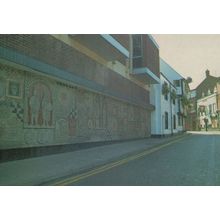 Sainsbury's Mural in Hare Lane 1970 Gloucester Postcard