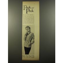 1954 Peck and Peck Jacket Ad - photo by Tom Palumbo - can tell she's American