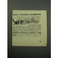 1967 Havahart Traps Ad - Catch invading chipmunks