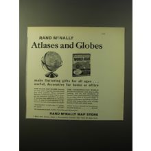 1960 Rand McNally Map Store Advertisement - Atlases and Globes
