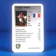 Fantasy League Schools League 2006/07 Thierry Henry Arsenal #131
