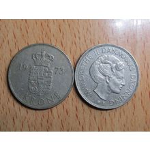 Denmark 1973 1 Krone Coin