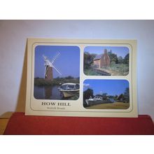 multiview, HOW HILL, LUDHAM, NORFOLK BROADS. unused postcard =