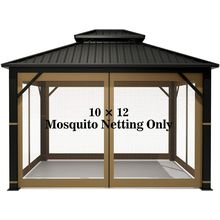 Gazebo Universal Replacement Mosquito Netting – Hugline 10' X 12' Outdoor Mesh N