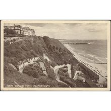 West Zig-Zag Path, Bournemouth, Hampshire, 1956 - Postcard